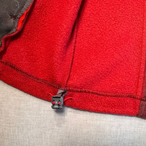 Columbia Ramshackle Fleece Jacket Men's Med Red Maroon Zipper Pockets‎ 2000s Y2K - Picture 5 of 13